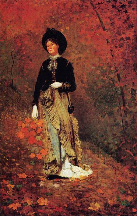 (image for) Handmade oil painting Copy paintings of famous artists Winslow Homer's paintings Autumn 1877